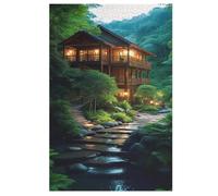 Japan Style Wooden Jigsaw Puzzles for Adults 1000 Pieces Jigsaw Puzzle For Kids Age 12 Educational Game Toys (78×53cm)