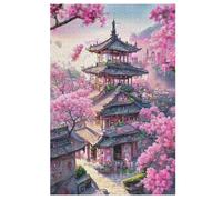 Japan Style Wooden Jigsaw Puzzles, Quezzle - 1000 Piece Puzzle Board Game, Best Gift for Adults And Kids, Family Game, (78×53cm)