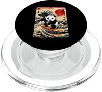 Japan Surfing Panda Kawaii Anime GreatWave Surfing Japanese PopSockets PopGrip for MagSafe