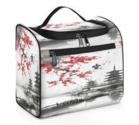 Japan Theme Painting Travel Toiletry Bag for Women Men Kids Girls Boys 11.2 L Big Cosmetic Makeup Bag Hanging Wash Pouch Bag Toiletries Organizer Shower Bag