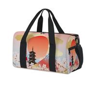Japan Tokyo Art Painting Sport Duffel Bags for Kids Girls Boys Women Men Japan Overnight Weekender Travel Bag Tote Carry Gym Casual Duffel Bags