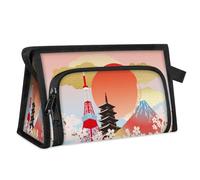 Japan Tokyo Art Painting Travel Makeup Bag for Women Men Kids Girls Boys Japan Multipurpose Wash Pouch Bag Toiletry Cosmetic Toiletries Shower Bag Organizer