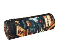 Japan Tokyo Street Shop Pen Pencil Case Coin Purse Cosmetic Makeup Bag for Student Stationery School Office Storage