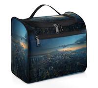 Japan Tokyos Night Travel Toiletry Bag for Women Men Kids Girls Boys 11.2 L Big Cosmetic Makeup Bag Hanging Wash Pouch Bag Toiletries Organizer Shower Bag