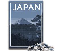 Japan Travel Art Mount Jigsaw Puzzles for Adults Teenagers Jigsaws Puzzle, Stress Reliever Staycation Kill Time Enhance Love between Couples 1000pcs(26x38cm)