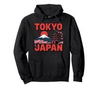 Japan Travel Design - Mount Fuji Pagoda Cherry Blossom Pullover Hoodie