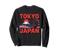 Japan Travel Design - Mount Fuji Pagoda Cherry Blossom Sweatshirt