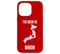 Japan Travel I've Been To Nihon Flag Map Case for iPhone 14 Pro Max