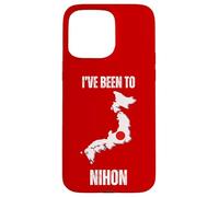 Japan Travel I've Been To Nihon Flag Map Case for iPhone 15 Pro Max