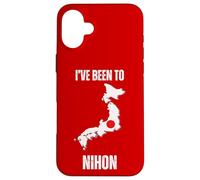 Japan Travel I've Been To Nihon Flag Map Case for iPhone 16 Plus