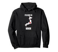 Japan Travel I've Been To Nihon Flag Map Pullover Hoodie