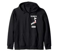 Japan Travel I've Been To Nihon Flag Map Zip Hoodie