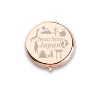 Japan Travel Makeup Mirror Next Stop Japan Mirror Japanese Souvenirs Gifts Japan Vacation Gift Japan Fan Gift