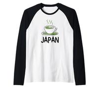 Japan Travel Matcha Tea in Cup - Tops, Tees & Accessories Raglan Baseball Tee