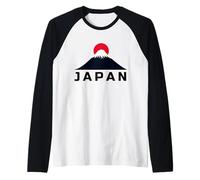 Japan Travel Mount Fuji Sun Rise Tops, Tees & Accessories Raglan Baseball Tee