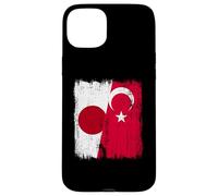 Japan Turkey Half Flag Turkiye Japanese Turkish Heritage Case for iPhone 15 Plus
