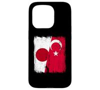 Japan Turkey Half Flag Turkiye Japanese Turkish Heritage Case for iPhone 15 Pro