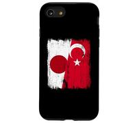 Japan Turkey Half Flag Turkiye Japanese Turkish Heritage Case for iPhone SE (2020) / 7/8