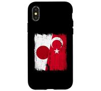 Japan Turkey Half Flag Turkiye Japanese Turkish Heritage Case for iPhone X/XS