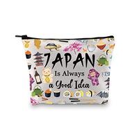 Japan Vacation Gift - Travel Zipper Makeup Bag for Japanese Culture Lovers