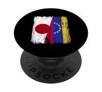 Japan Venezuela Half Flag Japanese Venezuelan Jersey PopSockets Adhesive PopGrip