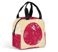 Japan Vintage Flag Portable Insulated Lunch Bag Adults Picnic Tote Cool Bag Travel Work