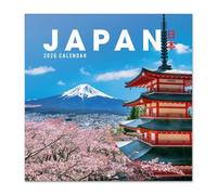 Japan Wall Calendar 2026 12" x 12" FSC® Plastic Free - Starts Week On Sunday | Family Planner Travel Calendar 2026
