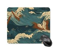 Japan Wave Wallpapers Mouse Pad - Non-Slip Rubber Base Ultra-Thin Desk Mat Waterproof & Portable Mousepad for Gaming, Office, Design 25 * 30cm