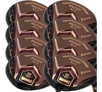Japan WaZaki Hybrid Iron Set USGA R A Rules Golf Club,Copper Finish,4-SW,with Covers,WLIIs Model,Mens Regular Flex,65g Graphite Shaft,Standard Length,Pack of 8