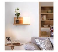 Japan Wooden Wall Sconce Lights Compatible with Bedroom Bedside Background Decoration Lighting Fixtures Glass Modern Lamp,Charming Lighting