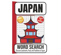 Japan Word Search Book: Word Searches with Easy to Read Print about Japan, Japanese Culture, Landmarks and More | 6x9 inches, 110 pages | 50+ Puzzles ... Gift for Vacations, Holidays and Free Times
