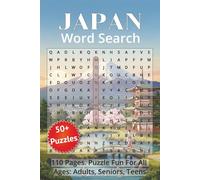 Japan Word Search Puzzle Book (in English): Word Searches with Easy to Read Print about Japan, Culture, Cities, Food, and More | 6x9 inches, 110 pages ... Holidays and Free Times | (15.24 x 22.86 cm)
