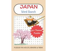 Japan Word Search Puzzle Book: Word Searches with Easy to Read Print about Japan, Food, Travel and More | 6x9 inches, 110 pages | 50+ Puzzles ... Gift for Relaxation, Holidays and Free Times