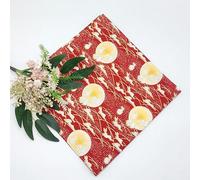 Japan Wrap The Cloth Cotton Line, 45-90CM 2Pcs Moon Rabbit Reusable Wrapping Cloth(Red 2pcs,70 * 70cm)