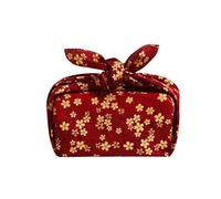 Japan Wrap The Cloth Cotton Line, 45-95CM 2PCS Blue Bird Reusable Wrapping Cloth(Red Plum Blossom,70 * 70cm)