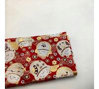 Japan Wrap The Cloth Cotton Line, 46-100CM 10PCS Navy Blue Reusable Wrapping Cloth(Scarlet,46 * 46 CM)