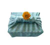 Japan Wrap The Cloth Cotton Line, 50 * 50CM 6/12PCS Purple Green Reusable Wrapping Cloth(Green,50 * 50CM 6PCS)