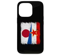Japan Yugoslavia Half Flag Japanese Yugoslavian Heritage Case for iPhone 13 Pro