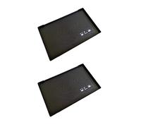 JapanBargain 4900, Serving Trays Japanese Plastic Lacqured Tea Trays Sake Tray Sushi Plates Snack Plates, Made in Japan, Set of 2