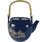 JapanBargain, Japanese Plastic Teapot Melamine Tea Pot for Home or Restaurant Made in Japan, Black Color, 38 oz