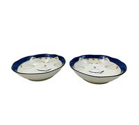 JapanBargain, Japanese Porcelain Bowl Rice Bowl Udon Bowl Ramen Noodle Soup Bowl Cereal Bowl Poke Bowl Pho Bowl Made in Japan, Maneki Neko Smiling Cat Pattern (2, Bowl 6.75-inch)