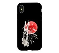 Japandi Bamboo Rising Sun Zen Wabi Sabi Minimalist Art Case for iPhone X/XS