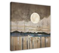 Japandi's Minimalist Japanese Wabi-sabi Art Canvas Poster Wall Art Decor Print Picture Paintings for Living Room Bedroom Decoration 28x28inch(70x70cm)