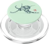 Japanese Aesthetic Asian Vintage Octopus PopSockets PopGrip for MagSafe