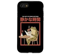 Japanese Aesthetic Frog Coffee The Art Of Doing Nothing Case for iPhone SE (2020) / 7/8