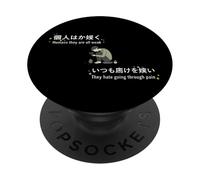 Japanese Aesthetic Sad Anime Lonely Human Pain Art PopSockets Adhesive PopGrip