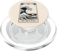Japanese Aesthetic Tarot Card The Great Wave Off Kanagawa PopSockets PopGrip for MagSafe