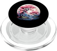 Japanese Aesthetic Vaporwave Anime Cherry Blossom PopSockets PopGrip for MagSafe