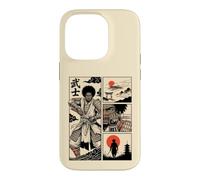 Japanese African American Samurai Warrior Comic Ukiyo-e Case for iPhone 14 Pro