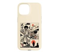 Japanese African American Samurai Warrior Comic Ukiyo-e Case for iPhone 15